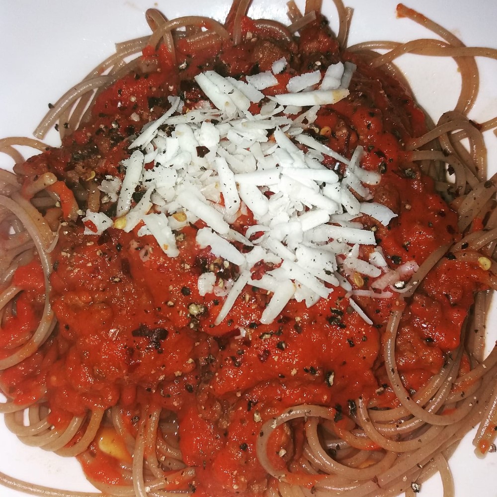 Spagetti Bolognese meal by Lucy Looby nutrition